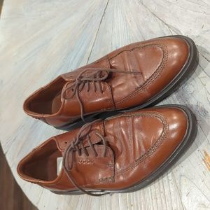 Ecco brown leather loafers
